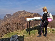 71 Posata di recente piastra mappa esplicativa panorama monti dal Pizzo Cerro
